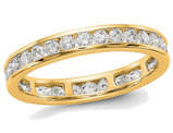 1.00 Carat (ctw Color H-I, I1-I2) Ladies Diamond Eternity Wedding Band Ring in 14K Yellow Gold